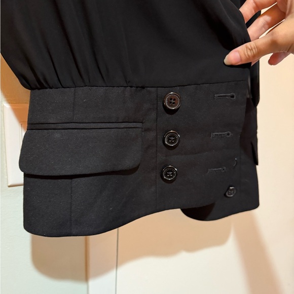 EUC Guess Black Blazer with Sheer Accents - Picture 7 of 7